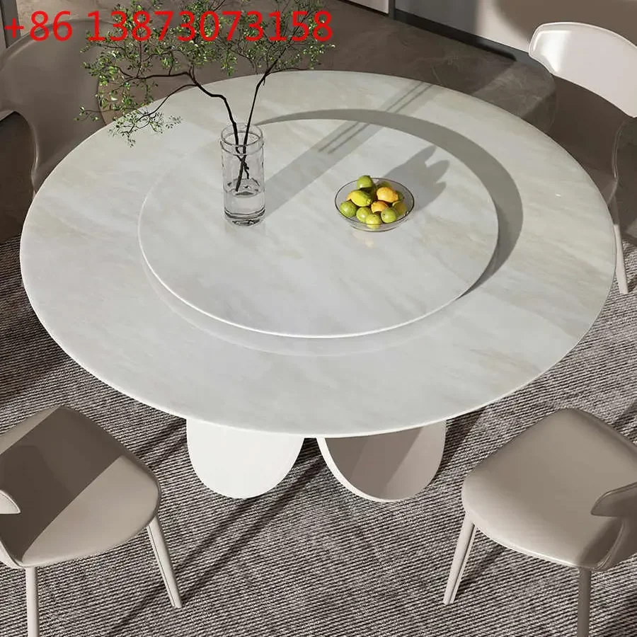 

Italian minimalist rock slab dining table and chair combination modern simple light luxury household small dining table