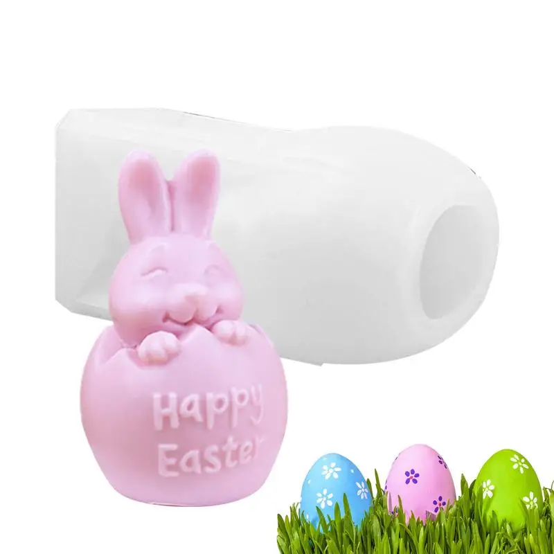 Easter Egg Candles Silicone Molds unique and  versatile Easter Bunny Resin Casting Mould For DIY Candle Making Soapbar Making