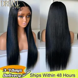 Real HD 4x4/5x5 Lace Closure Wig Pre Plucked Straight Wigs 13x4/13x6 HD Transparent Lace Frontal Human Hair Wig Brazilian Hair