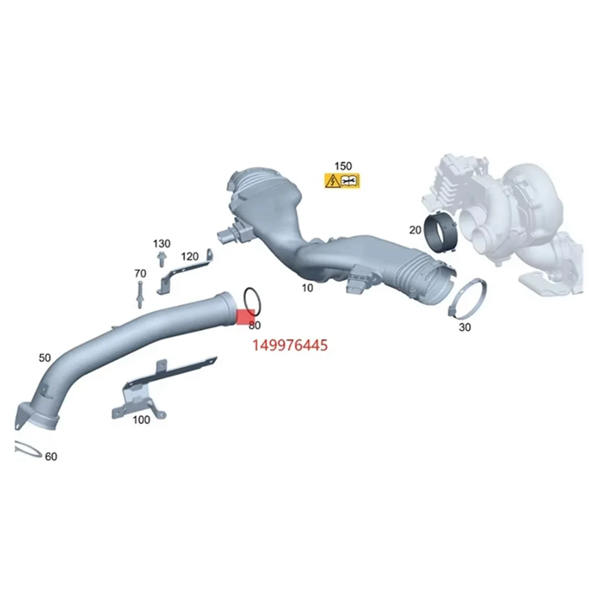 新しい高品質車のインテークパイプ O リング A 0149976445   A 0279979948   メルセデス・ベンツ BMW 自動車部品用—L49A