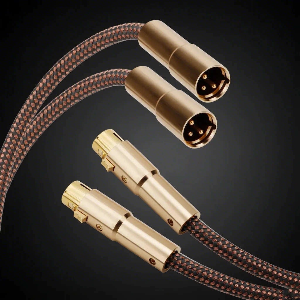 

Hifi XLR Cable Accuphase 40th Anniversary Edition XLR Interconnect Audio Cable Gold plated plug