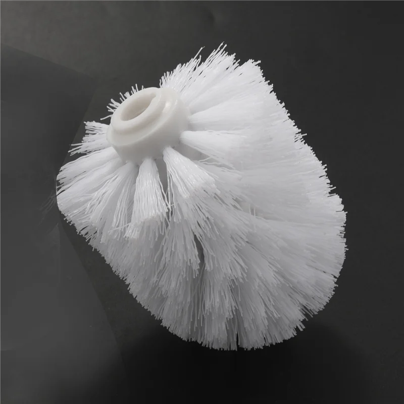 

Сменный запасной аксессуар для ванной комнаты, простые пластиковые щетки для чистки унитаза, держатели насадок, белые (8 белых головок)-ABQU