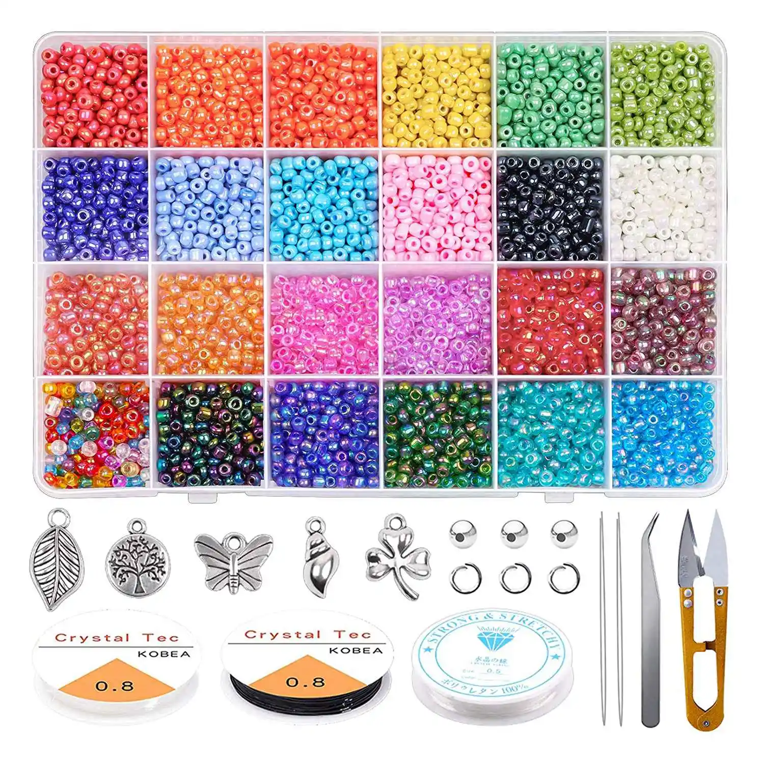 Pequeno Artesanato Grânulos De Semente De Vidro, DIY Pulseira, Colares, Artesanato, Jóias Fazendo Suprimentos, 12000 Pcs