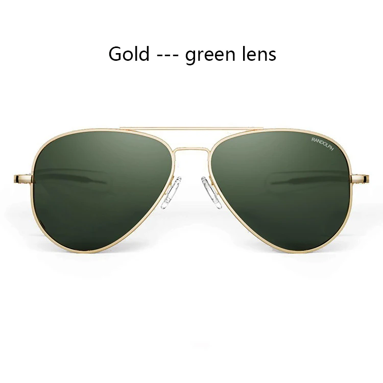 RE Sonnenbrille Mann Amerikanische Armee Militär Luftfahrt Pilot Sonnenbrille Glaslinse Frau Luxusmarke Vintage Metall Titan Rahmen – Detail 18