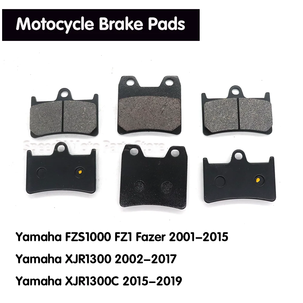Motorcycle Brake Pads - ชุดอุปกรณ์เบรกหน้า-หลังสำหรับมอเตอร์ไซค์ Yamaha XJR1300 XJR1300C FZS1000 FZ1