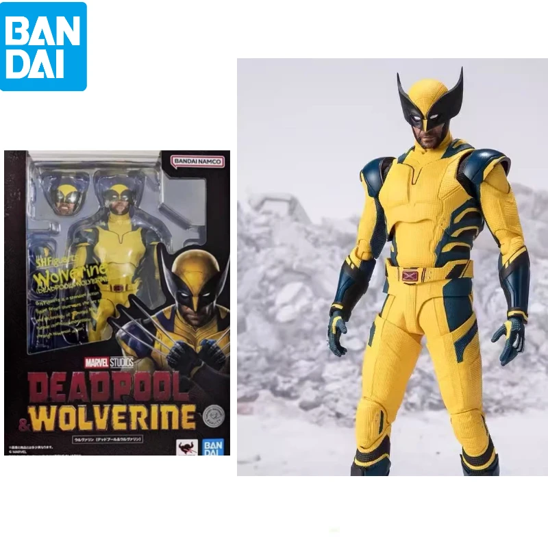

В наличии оригинальная аниме-фигурка Bandai S.H.Figuarts Shf Wolverine Дедпул Росомаха, коллекция моделей, игрушка в подарок