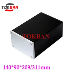 Tokban Audio 1409 140*90*209/311mm Aluminum Power Amplifier Chassis Enclosure DIy HIFI Preamplifier Headphone Amp Case Shell