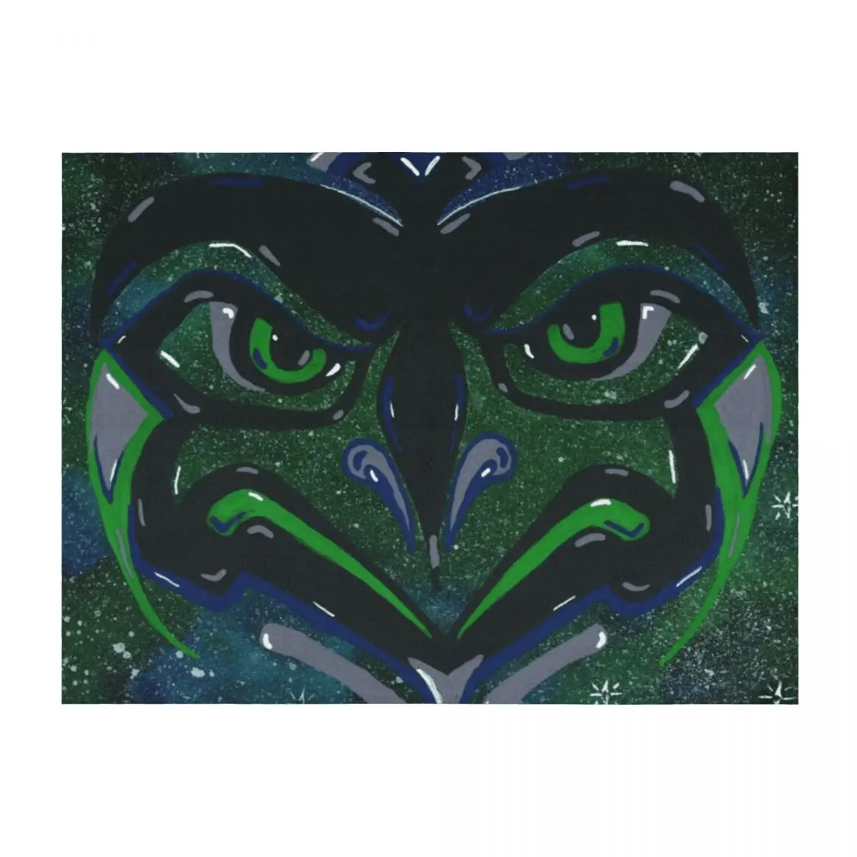 

Home Town Pride (SeaHawks) Throw Blanket Soft Plush Comforter anime Blankets