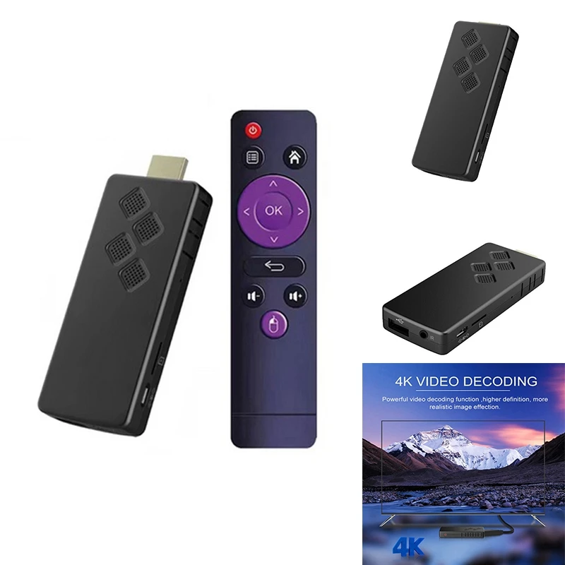 

Android10 ATV Smart TV Stick Allwinner H313 Support 4K Video 2.4/5G Wifi6 Remote Mini TV Box Portable Player