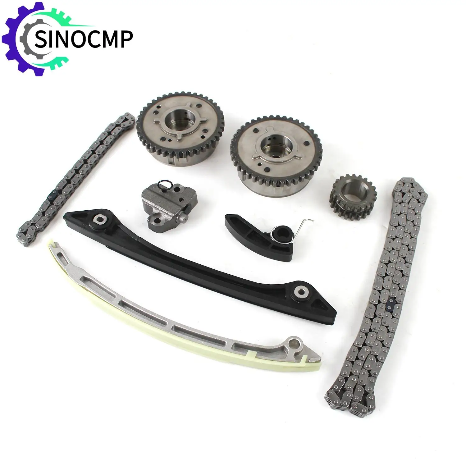 

1 Set Timing Chain Kit & 2 VVT Gear & Oil Pump Chain CJ5E6C524AD CJ5E6C525AD for Land Rover Range Evoque Discovery Sport 2.0L