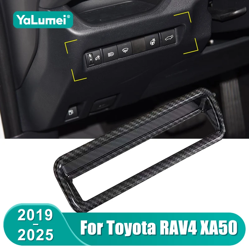 Für Toyota RAV4 RAV4 XA50 2019 2020 2021 2022 2023 2024 2025 Hybrid Auto Scheinwerfer-Einstellknopf Zierblende Zubehör