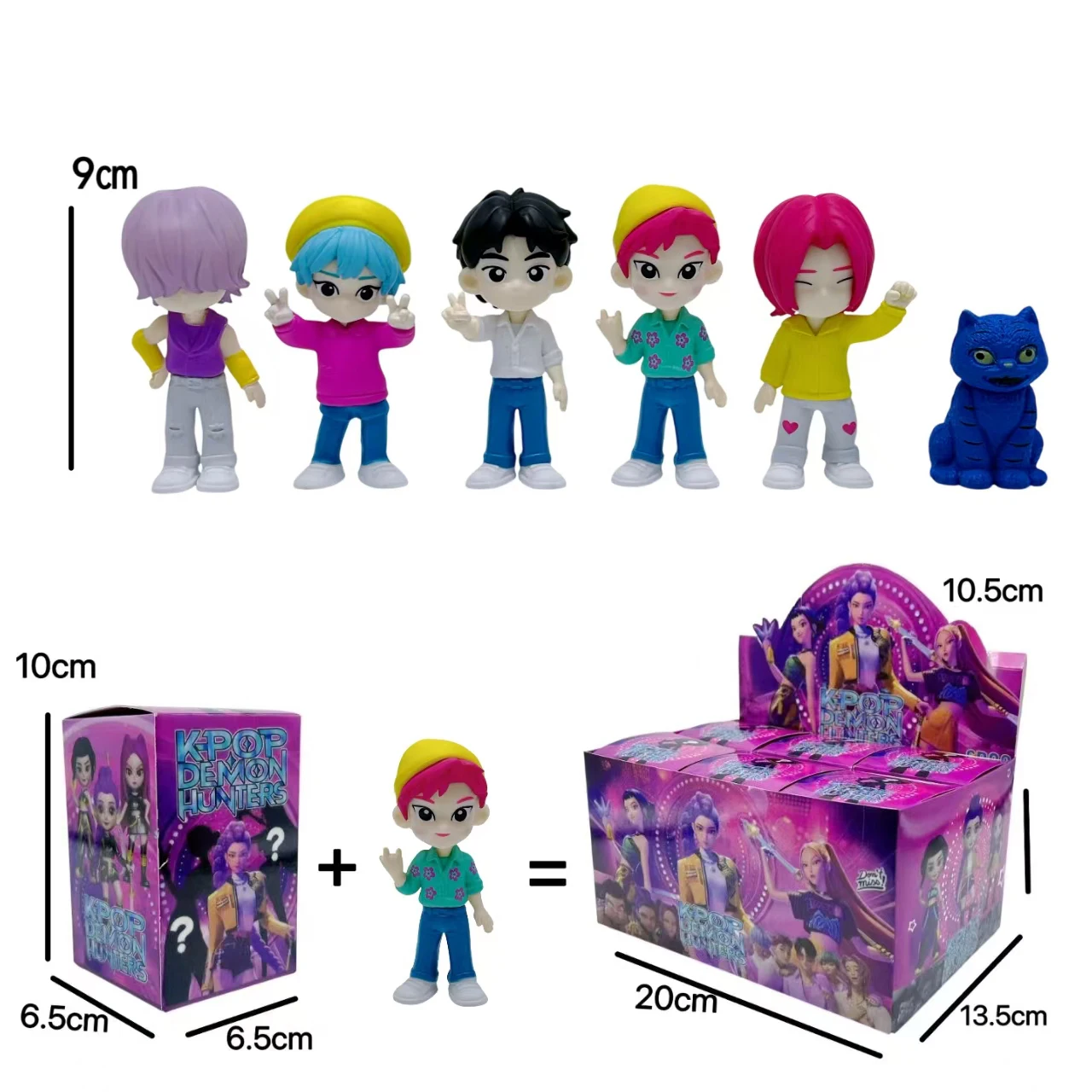 Caja caliente Anime Kpop Devil Hunter desmontaje divertido bolsa ciega pequeña estatua modelo periférico caja de escritorio decoración regalo