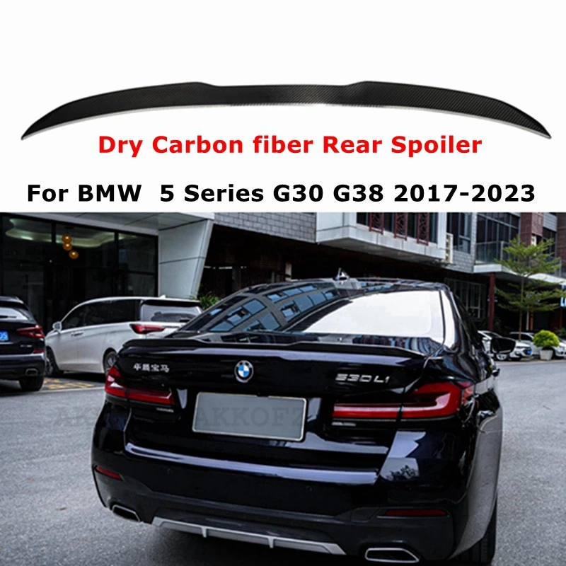 

Car Dry Carbon Fiber PSM/CS/M5/MP/R/PRO/M4/P Style Rear Spoiler Wing For BMW G30 G31 G38 M5 F90 5 Series 525i 530i 2017-2023