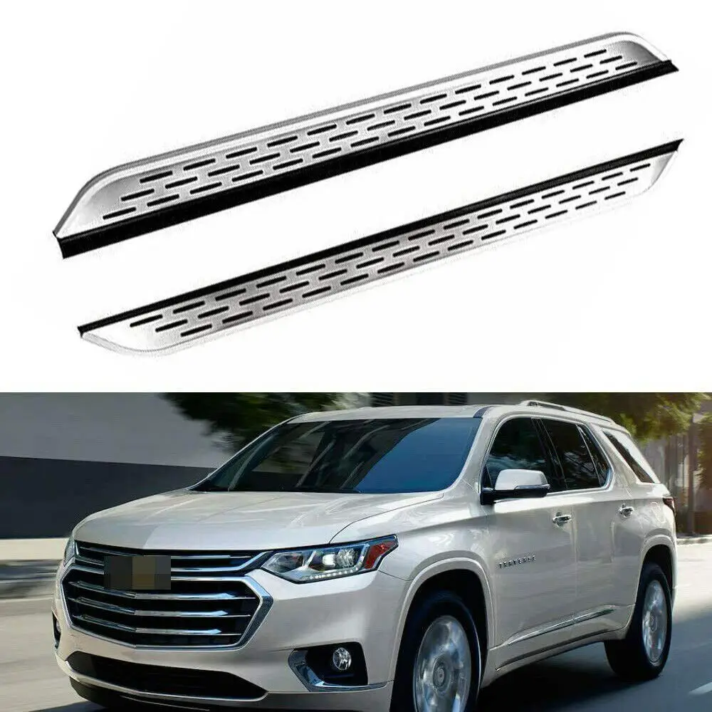 2Pcs Fit for Chevrolet Traverse 2018-2023 Door Side Step Nerf Bar Running Board