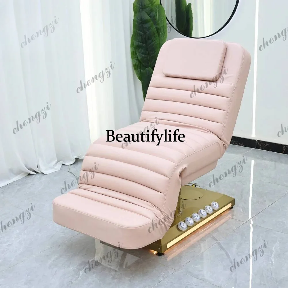 Fashion Electric Beauty Bed with Foot Control Integrated Massage Bed Multifunctional Lifting Bed Special for Beauty Salons