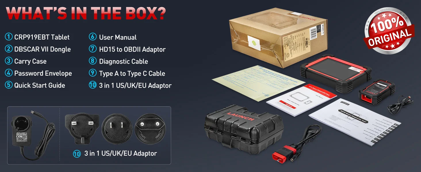 LAUNCH X431 CRP919E BT OBD2 Scanner CAN FD DOIP 32 Reset-Funktionen Vollsystem-ECU-Codierung Bidirektionale Diagnose-Scan-Tools für Autos – Detail 26