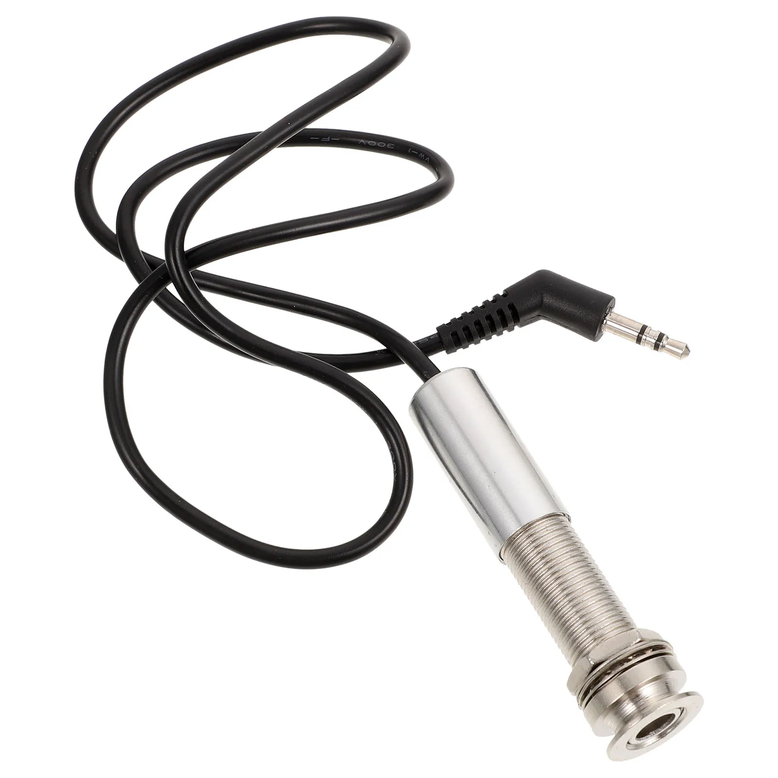 

600 Mm Pickup Connection Cable Guitar Pickups Transducer Patch Cables Electric Supplies Power Wire Right Angle