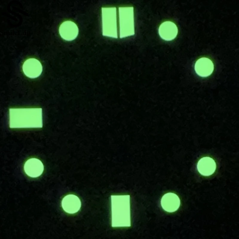 SmileLife Shell Lustre C3 quadrante luminoso verde 28,5 mm per accessorio viso orologio movimento NH35A