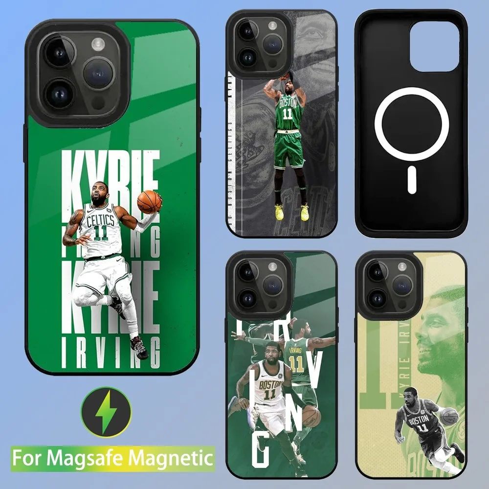 Basketball Star K-Kyrie I-irving Phone Case For iPhone 15,14,13,12,11,Plus,Pro,Max Mini Magsafe Magnetic Wireless Charging