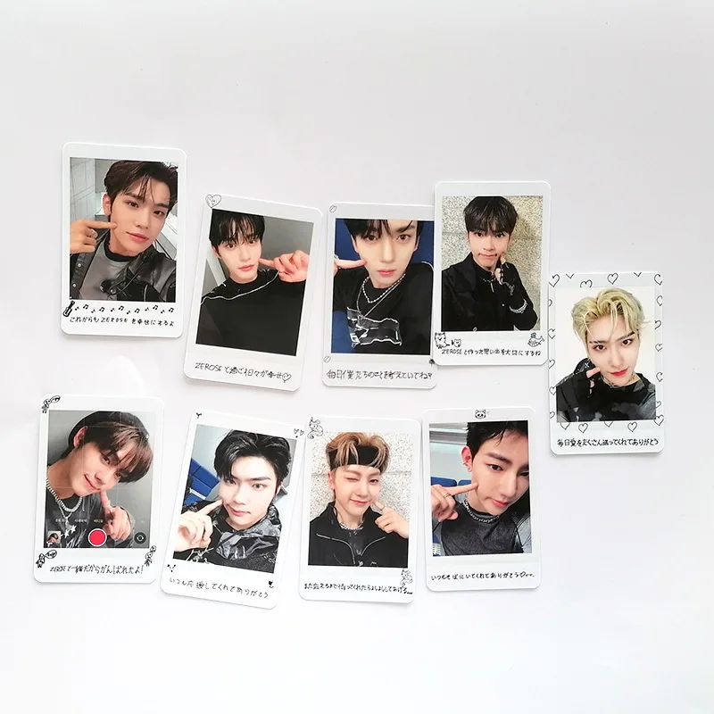 9pcs ZEROBASEONE Photocards ZhangHao Ricky High Quality HD Photo Two-sides Printing Postcards ZB1 HanYuJin LOMO Card Fan Gift