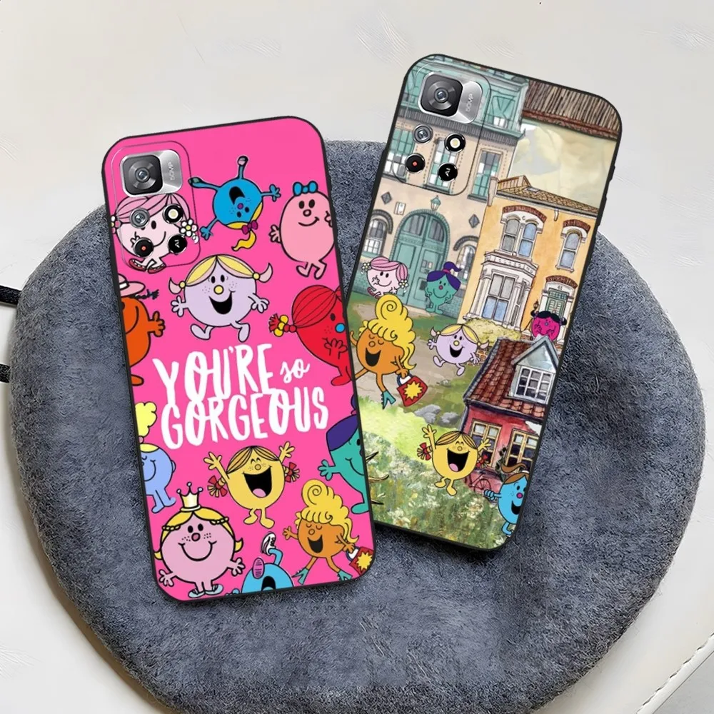 Mr Men L-little Miss Phone Case for Xiaomi Redmi Note 14 13 12 11 9 Ultra 10 Lite POCO F4 F5 X5 Pro Plus Cover