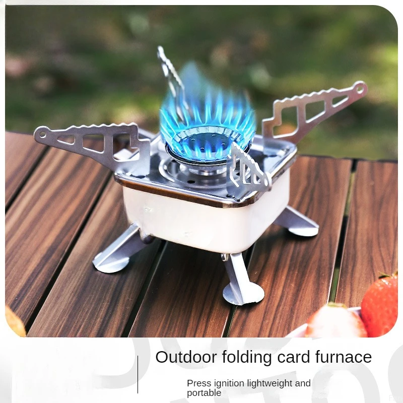 Flame Stove 3500W Portable Outdoor Mini Cookware Camping Flame Cooker Home Folding Gas Stove Gas Cooker