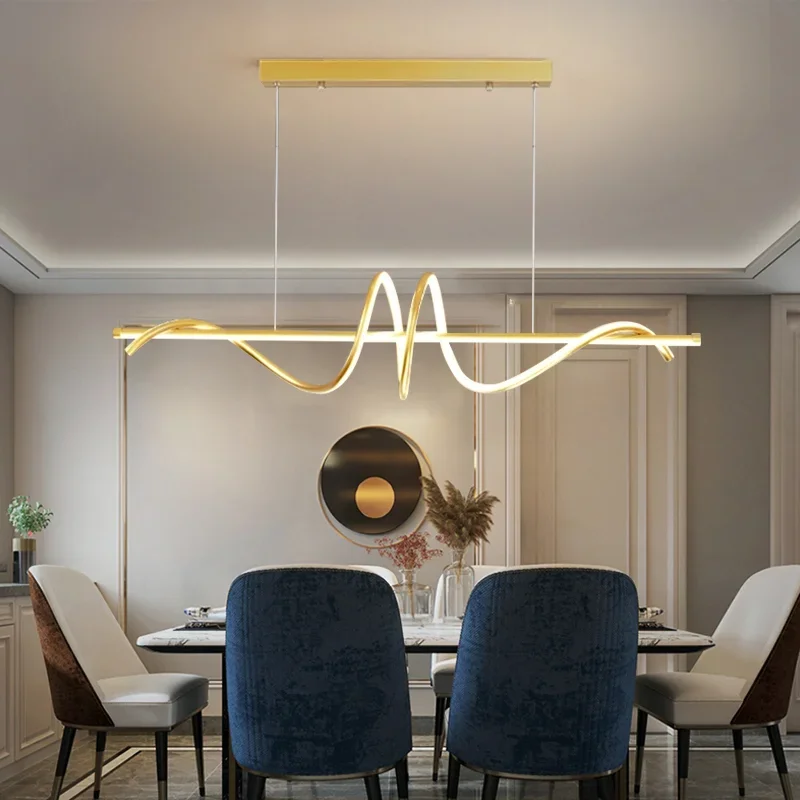 Nordic New Modern Simple Design Led Chandelier For Dining Room Kitchen Table Bar Living Room Bedroom Ceiling Hanging Light