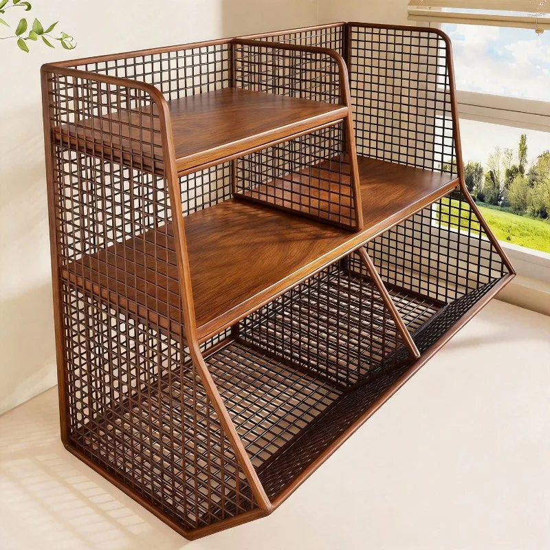 Mehrstöckiges Küchenregal mit Körben für Vorratskammer, Schlafzimmer, Wandmontage & Freistehend