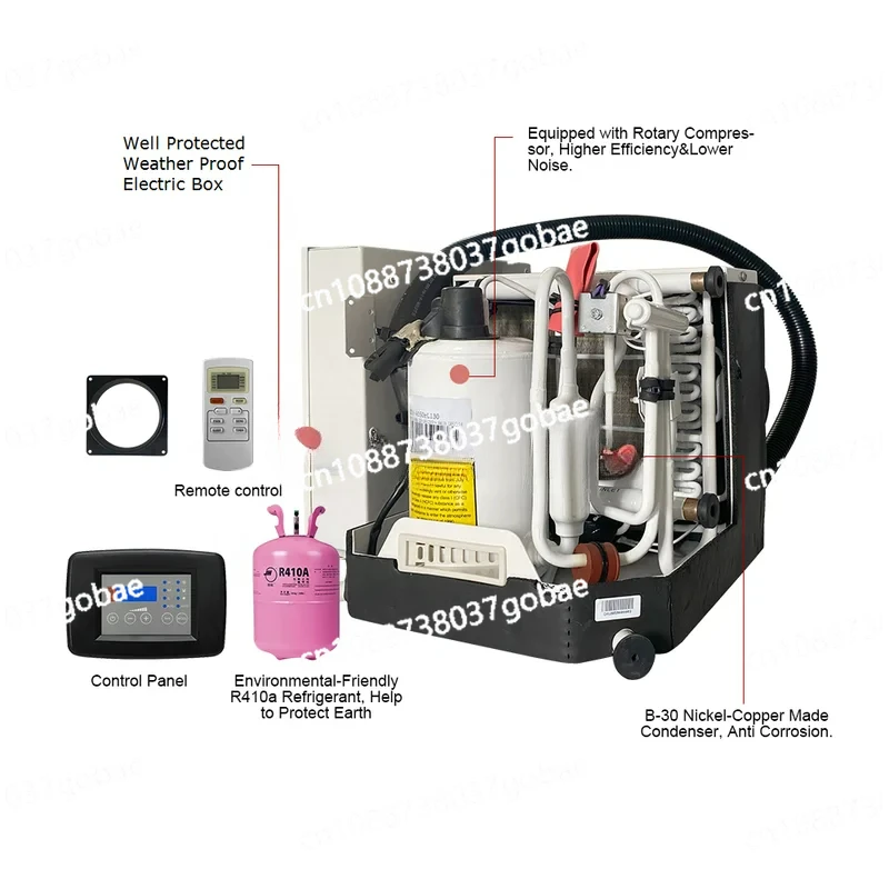 Self Supply Marine 9000Btu 16000Btu 24000Btu Cooled Cold Water Ship Yacht Air Conditioning