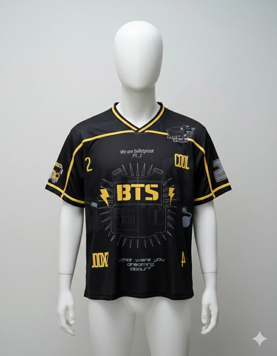 26 Summer New Korean Wave K-pop BTS Male Band Idol Peripheral Printed Breathable Quick Drying Short Sleeved T-shirt Fans Singer