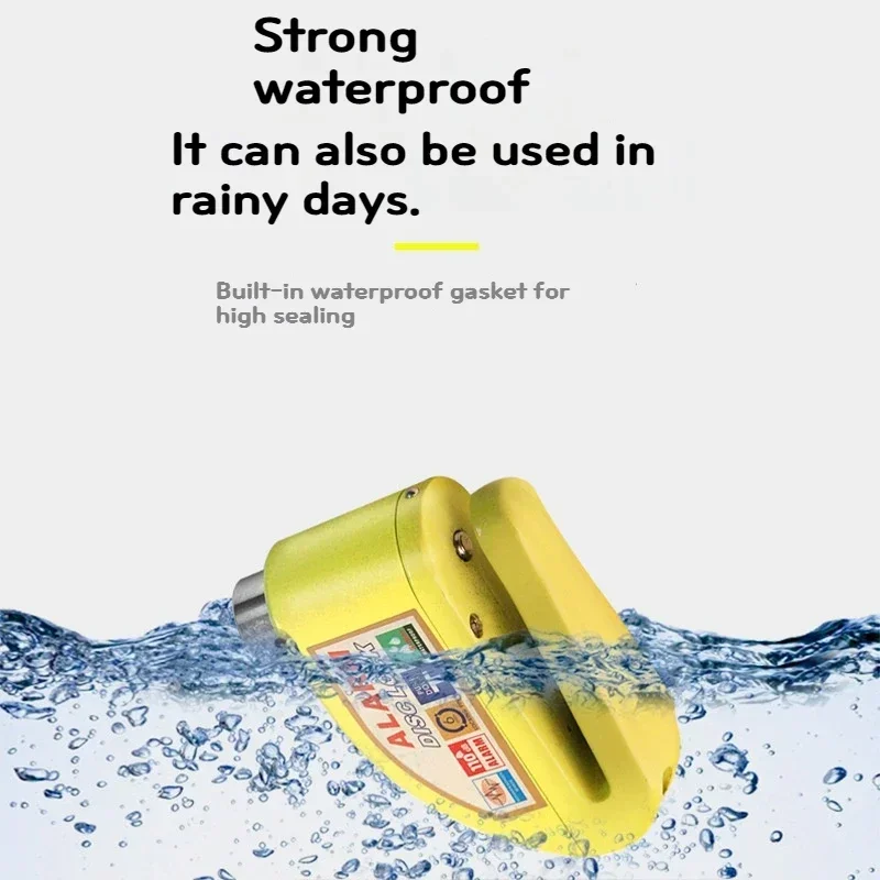 High-sensitivity Anti-theft Waterproof Stainless Steel Lock with A Disc Alarm Featuring High Decibel Alerts Bike Accessories