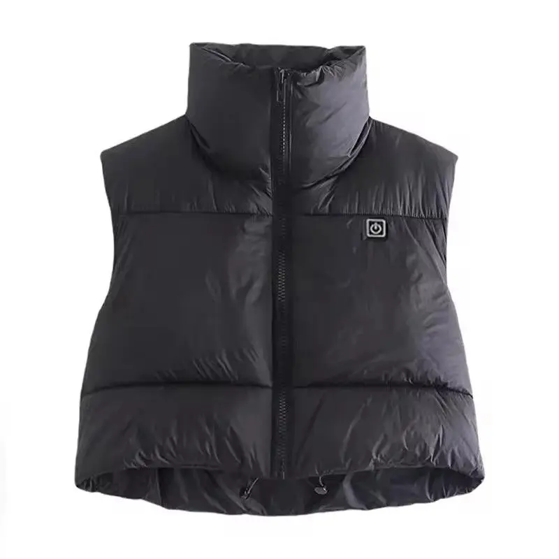 Damen-Heizweste für Herbst und Winter, Baumwollweste, USB-Infrarot-Elektroheizanzug, flexible, warme Thermoweste für Damen – Detail 3