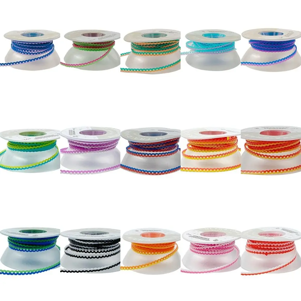 1Roll 15 Feet Orthodontic Elastic Power Chain Closed 4.5m Dental Ultra Power Chains Colorful Dentist Material Rubber Bands