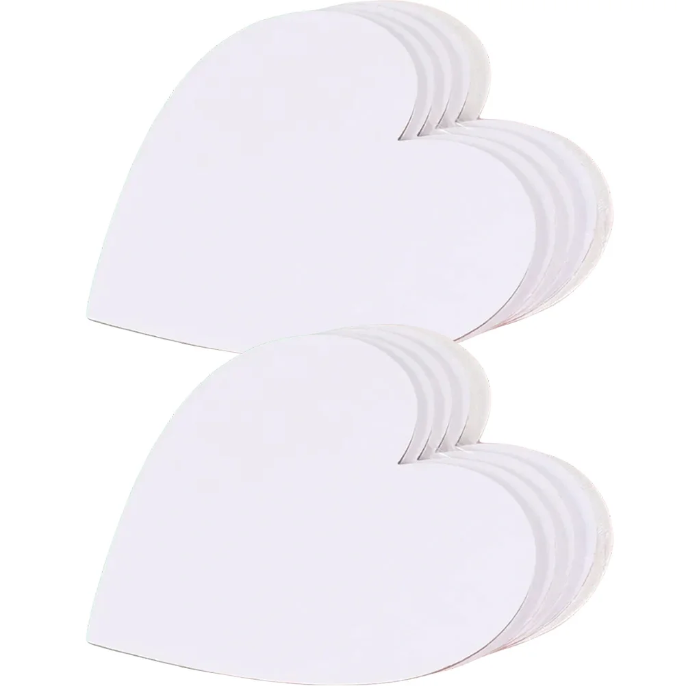 

10Pcs Heart Shape Oil Painting Panels Cotton Drawing Boards for Beginner Classroom Use Boards for Painting