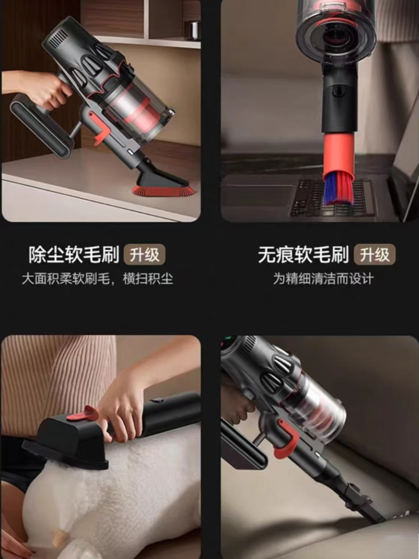 Deerma T50Station Green light wireless vacuum cleaner Household appliances large suction full automatic dust collection cleaner