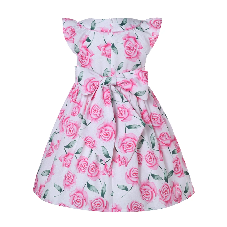 Pettigirl Girls Dress For Kids Handmade Smocked Children Princess Wedding Guest Boutique Outfits 10 12Y