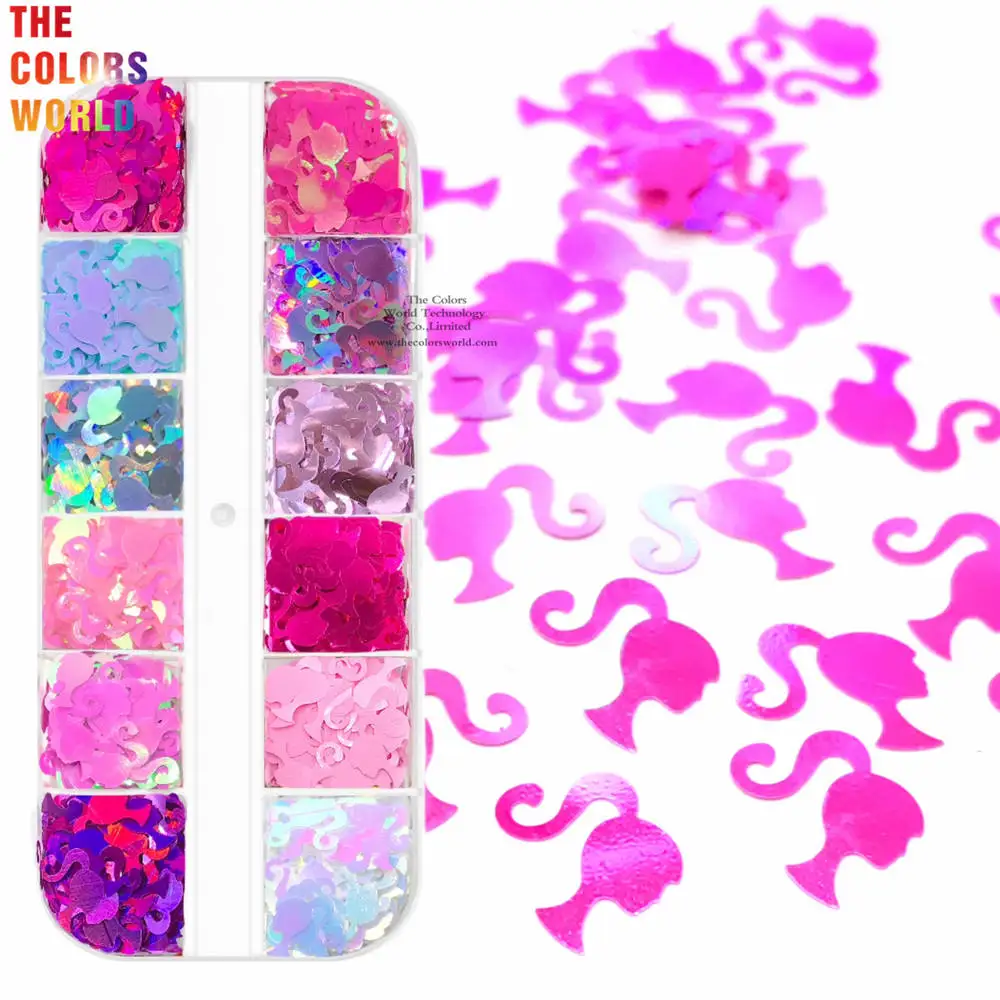 TCT-830 testa di un gruppo di bambini Nail Art GlitterShape paillettes colorate per unghie per Shaker Nail Art Flakies decorazione Paillette