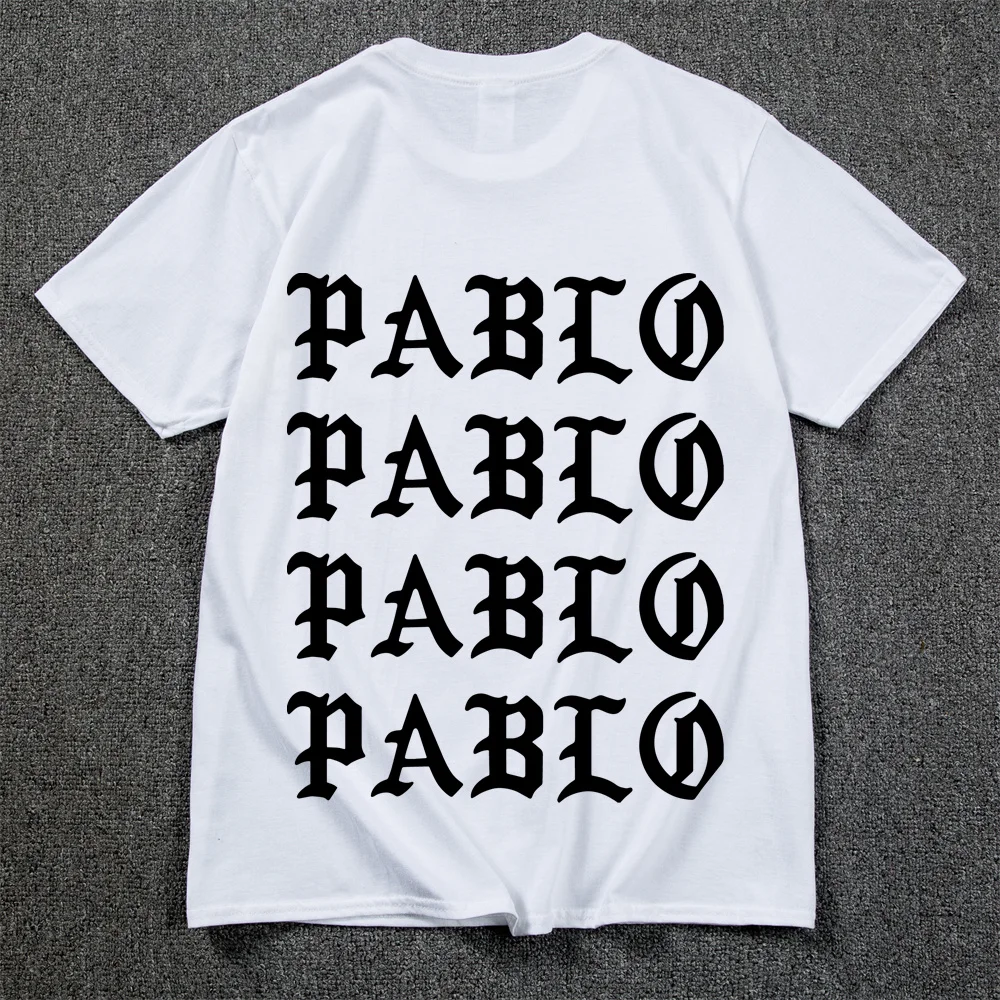 Kanye West I Feel Like Pablo T shirt Men Streetwear Social Club Rapper T-Shirt Round Neck 100% Cotton Casual Pablo tshirt homme