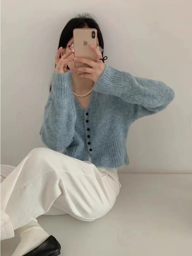 Losse ort gebreide vest dames zachte trui Jaet Trendy herfst winter nieuwe Sle Koreaanse versie afslankende Sle