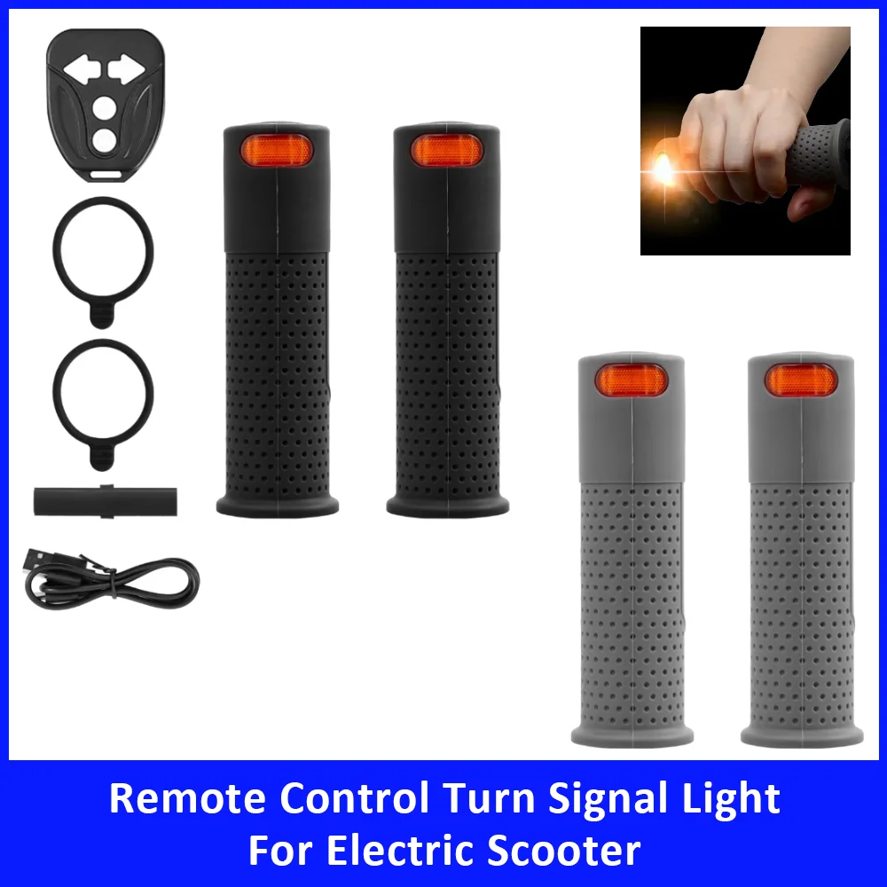 

Turn Signal Handle Grip 22mm Indicator Handle Grip Universal for Electric Scooter for Mi3 Mi4 Mi5 for Ninebot G30 G2 E3 F3 Lamp