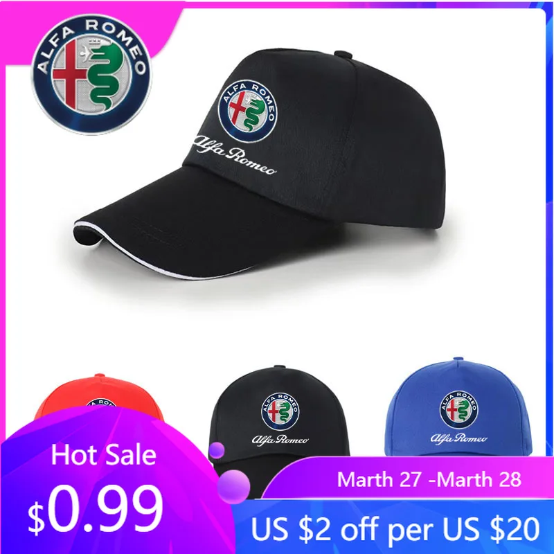 

For Alfa Romeo 2026 Hot Sticker Car Solid Color Hat Casual Versatile Baseball Cap Sunshade Cap For Alfa Romeo giulietta 159 mito