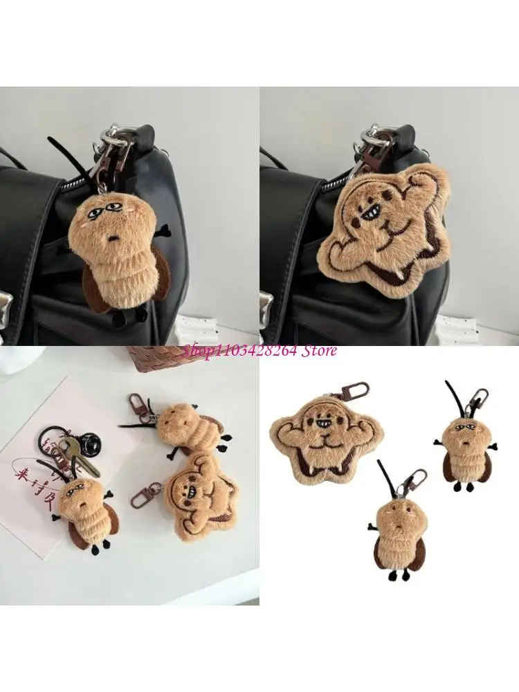 

Cartoon Keychains Lovely Cockroach Keyrings Roach Doll Christmas Gift Christmas Birthday Party Vending Machine Supply