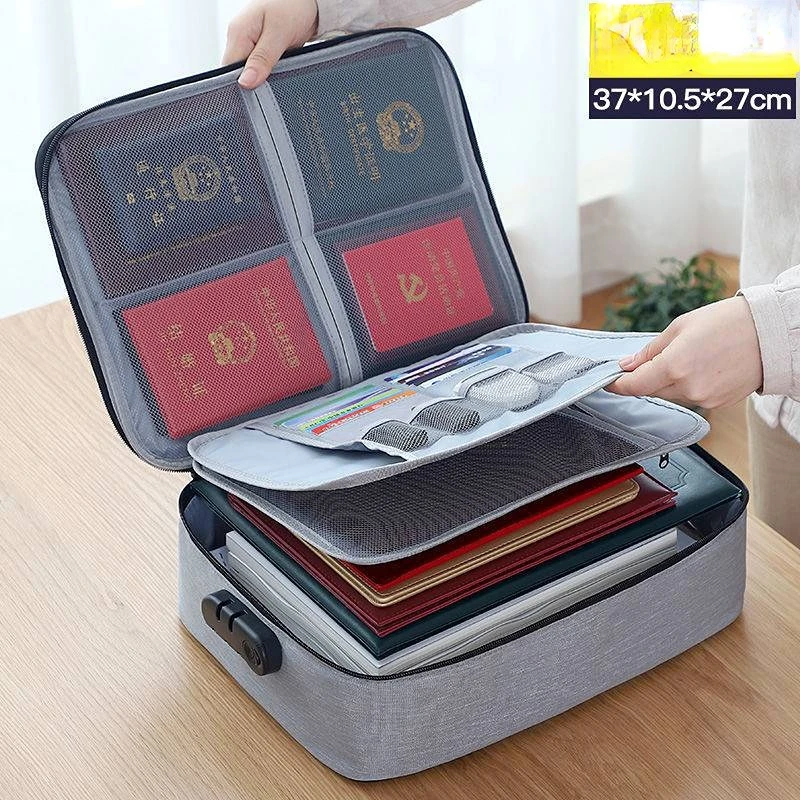 Large Capacity Waterproof Document Bags Multifunctional Home Travel Organizer Holder School Office Business File Folder Supply
