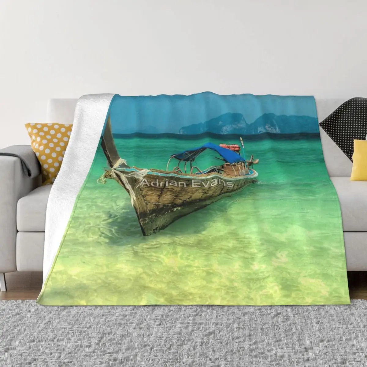 Longtail Boat Koh Lanta Thailand Four Seasons Universal Blanket Travel Can Be LaidChristmas Present