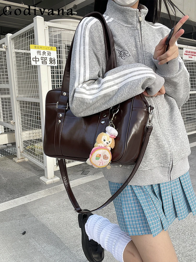 

2D Japanese Original JK Uniform Bag College Style Commuting School Supplies Student Casual Versatile Handbag for Women