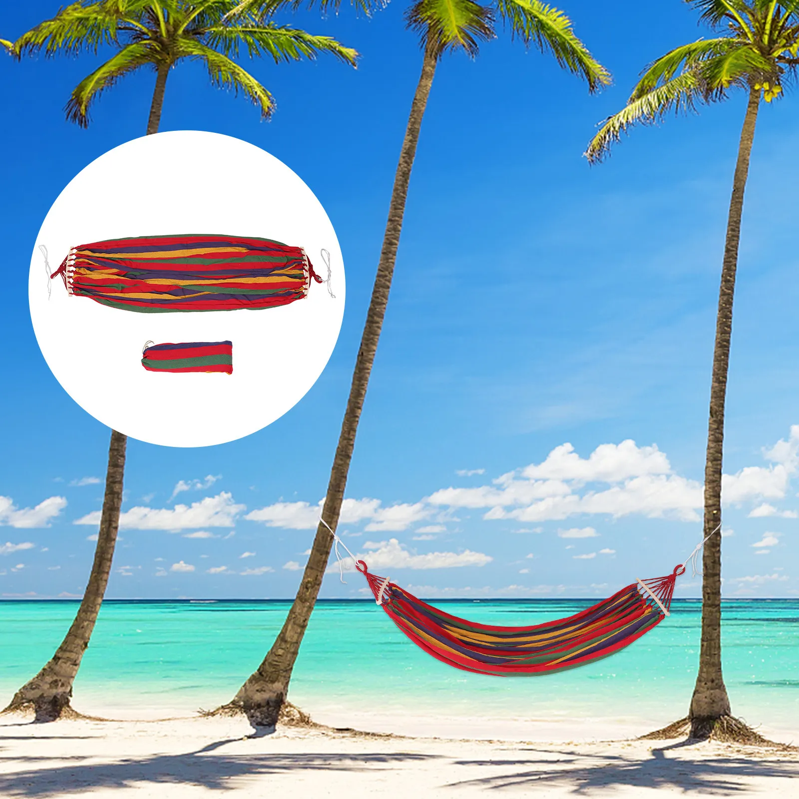 

Гамак для кемпинга, походов и путешествий, грузоподъемность 150 кг, с защитой от опрокидывания, компактный, складной, для парка, леса, двора