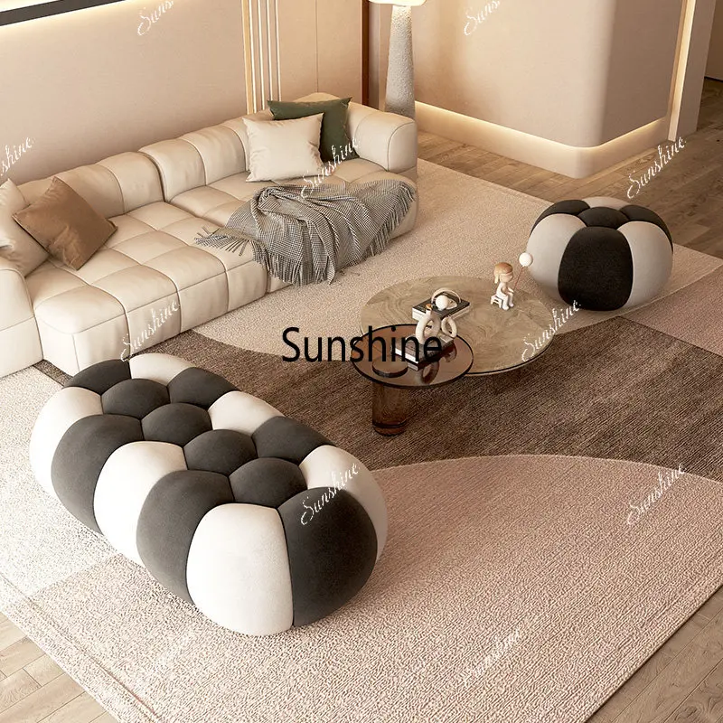 Living room sofa bench cloakroom clothing store shoe changing stool