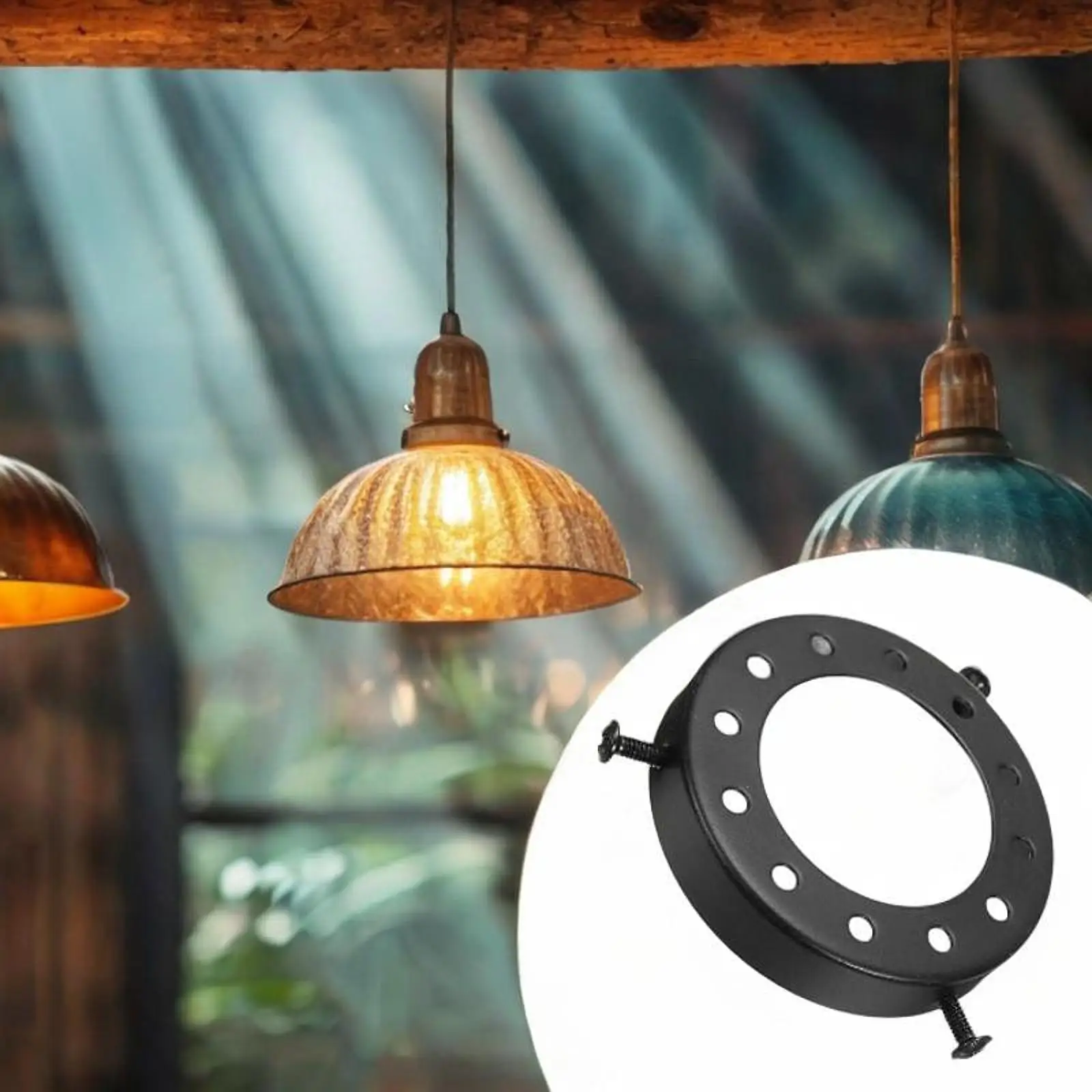 Lampshade Holder Replace Industrial Retro Design for Bedrooms DIY Wall Light