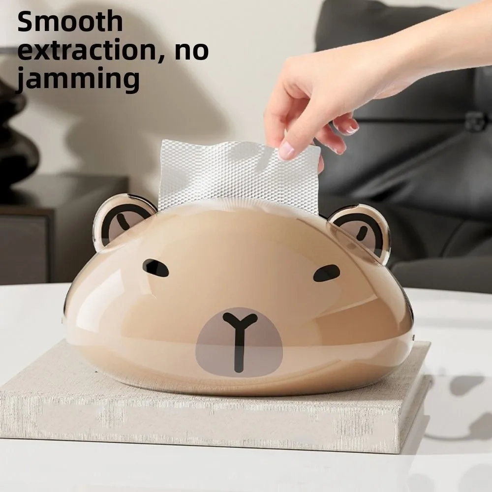 

Animal Tissue Storage Box Creative Cartoon Paper Towel Case Multi-functional Large Capacity Panda Paper Container Kitchen