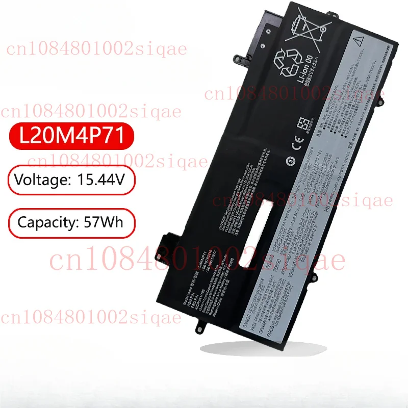 

L20L4P71 L20M4P71 Laptop Battery For ThinkPad X1 Carbon Gen 9/10th 2021,Yoga G6 6/7 20XW 20XX 5B10W1397 L20C4P71 L20D4P71
